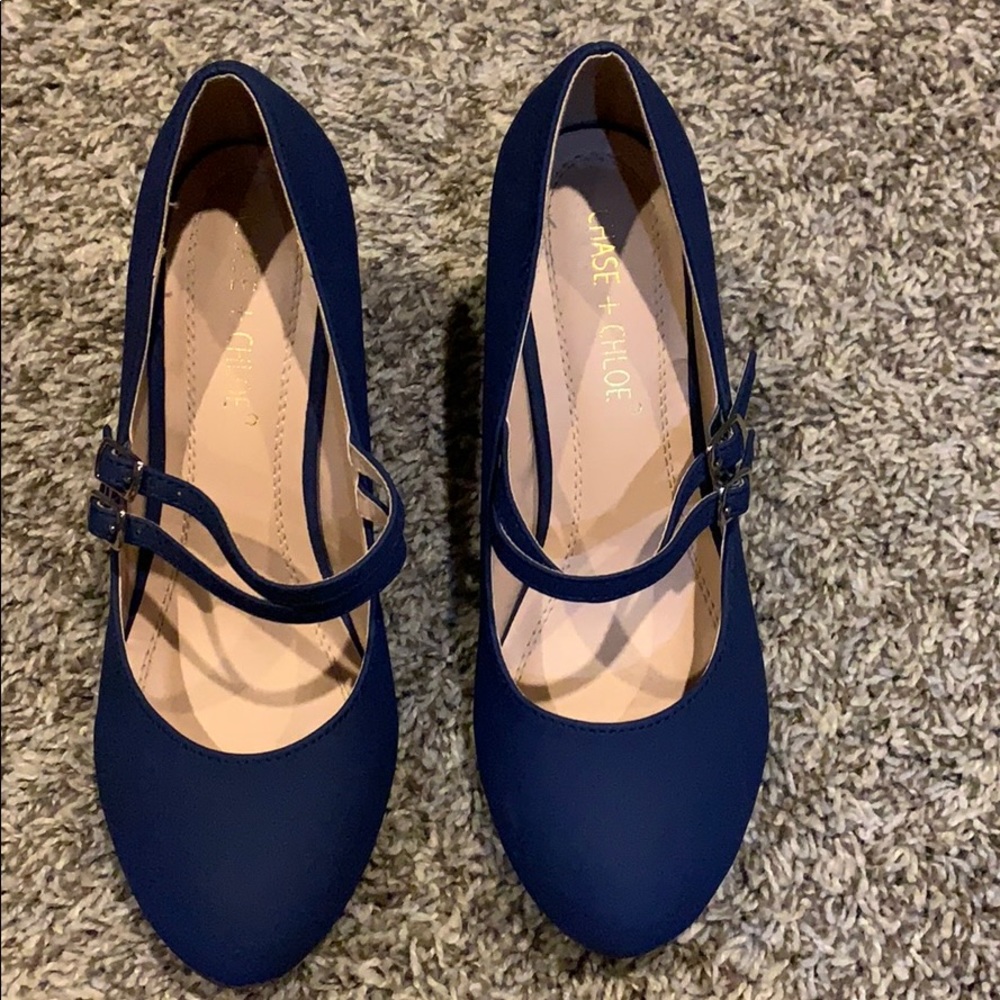 Blue heels